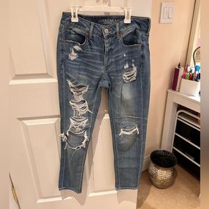 American Eagle girlfriend/ Tom girl jeans size 2